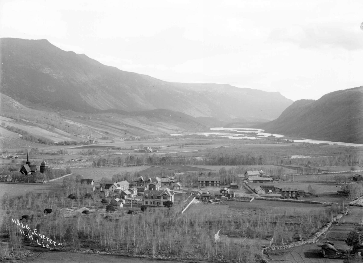 25 10 1908 Vaagemo Vagamo Bebyggelse Innsjo Fjellformasjoner Maihaugen Digitaltmuseum