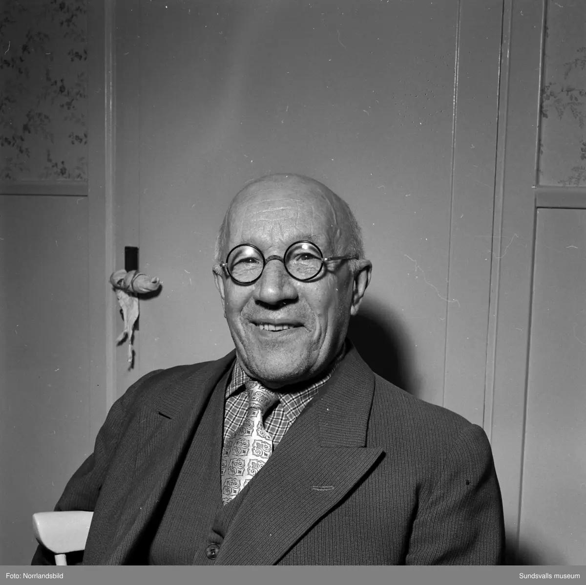 Herr Johan Lindgren, Heffners, 80 år. Sundsvalls museum / DigitaltMuseum