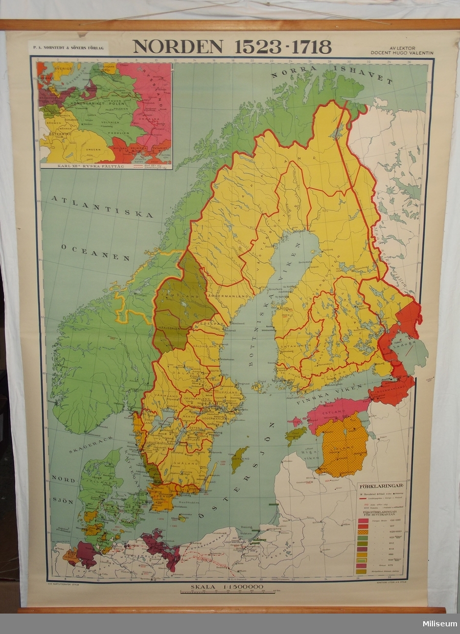 Karta över Norden - Miliseum / DigitaltMuseum
